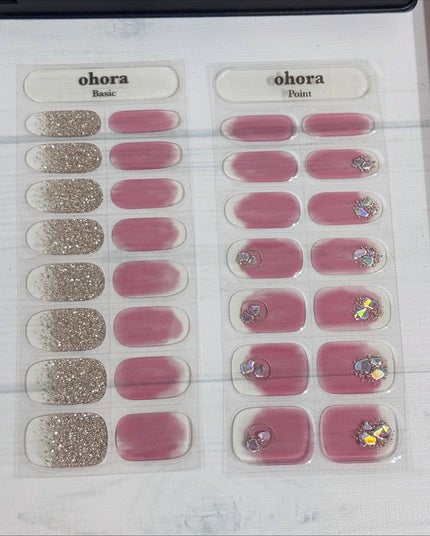 セミキュアジェルネイル(ハンド)/ohora/ネイルシールを使ったクチコミ(8枚目)