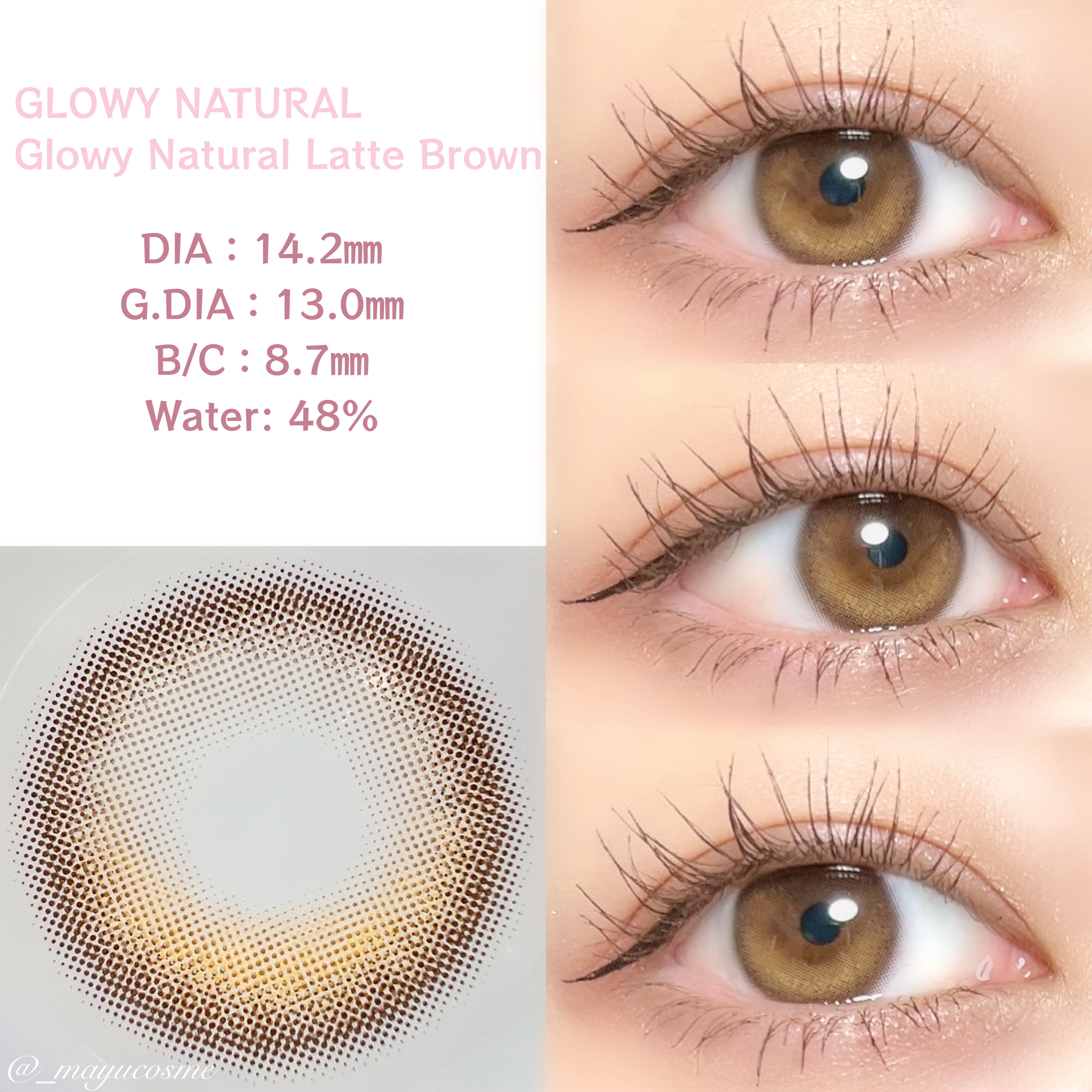 Glowy 1day/OLENS/ワンデー（１DAY）カラコンを使ったクチコミ（2枚目）