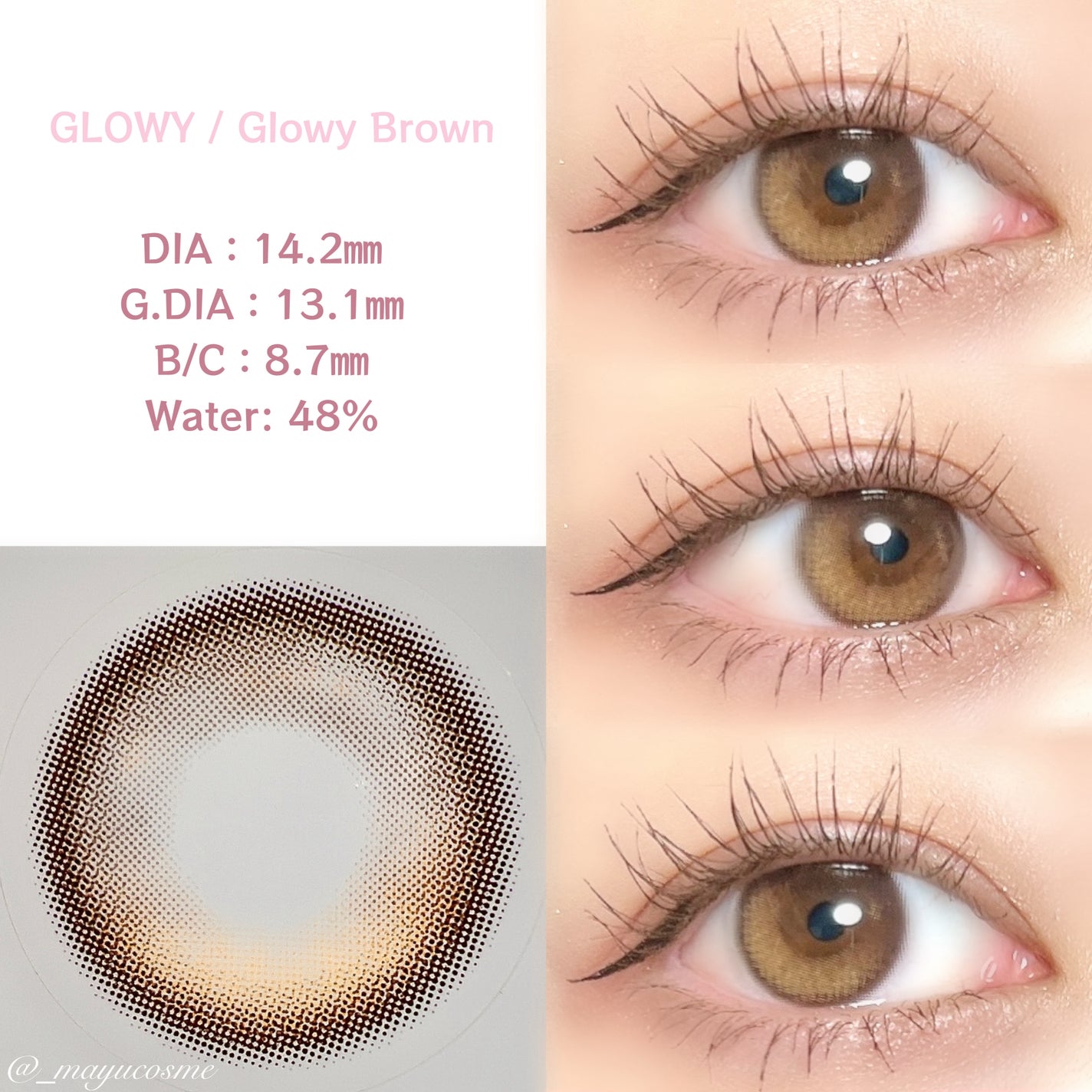 Glowy 1day/OLENS/ワンデー(1DAY)カラコンを使ったクチコミ(3枚目)