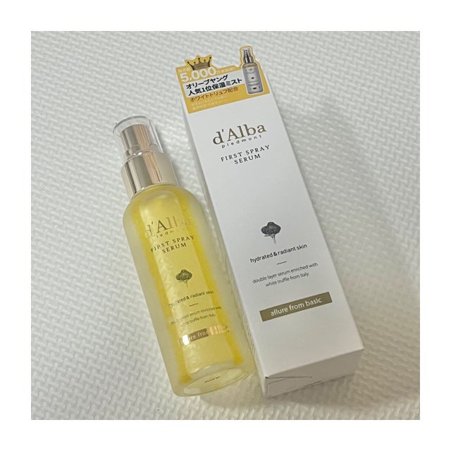 ダルバ ホワイトトリュフファーストスプレーセラム/ダルバ/ミスト状化粧水を使ったクチコミ(1枚目)