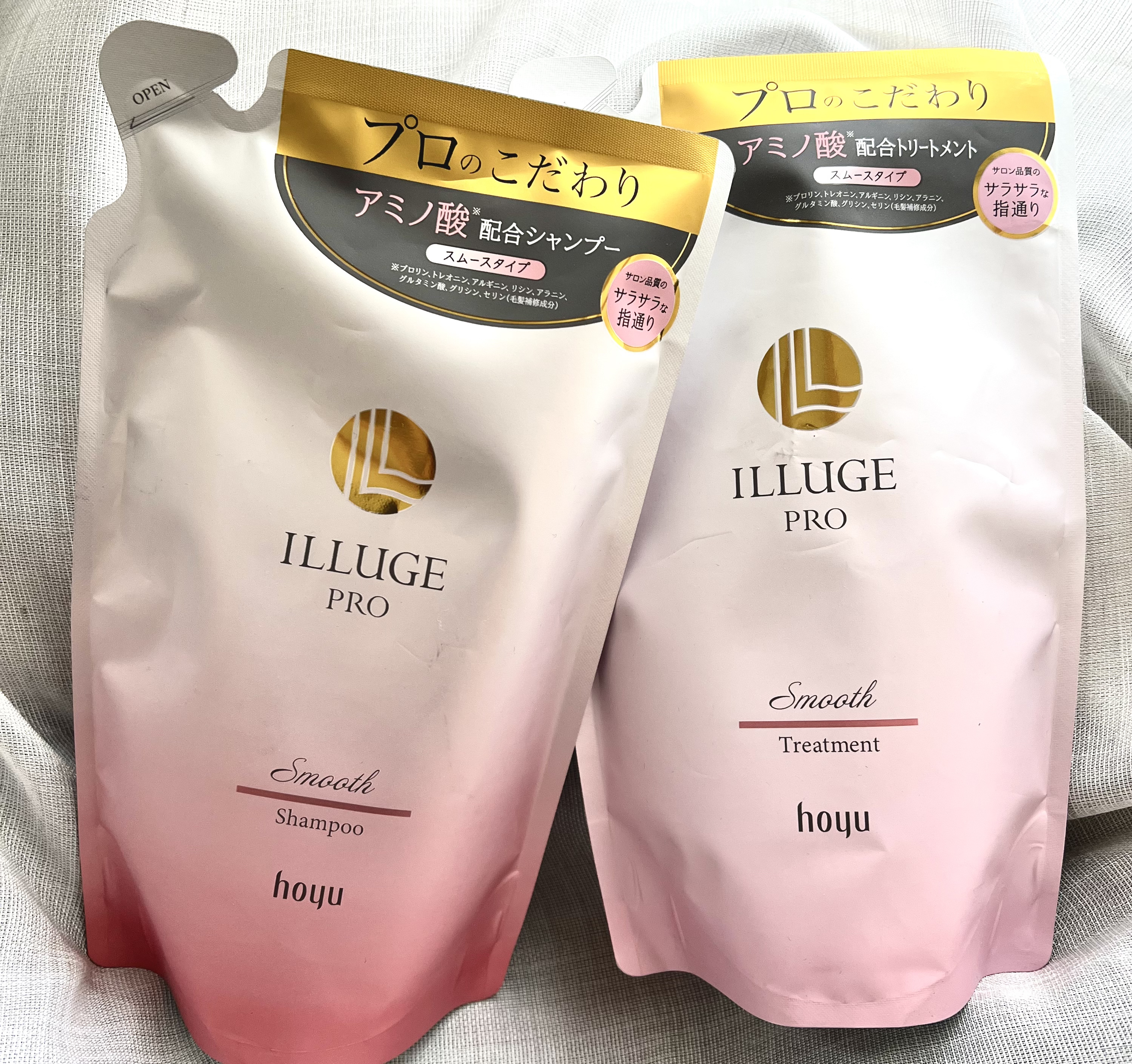 イリュージュプロ スムース シャンプー／トリートメント シャンプー/ホーユー/市販シャンプーを使ったクチコミ（1枚目）