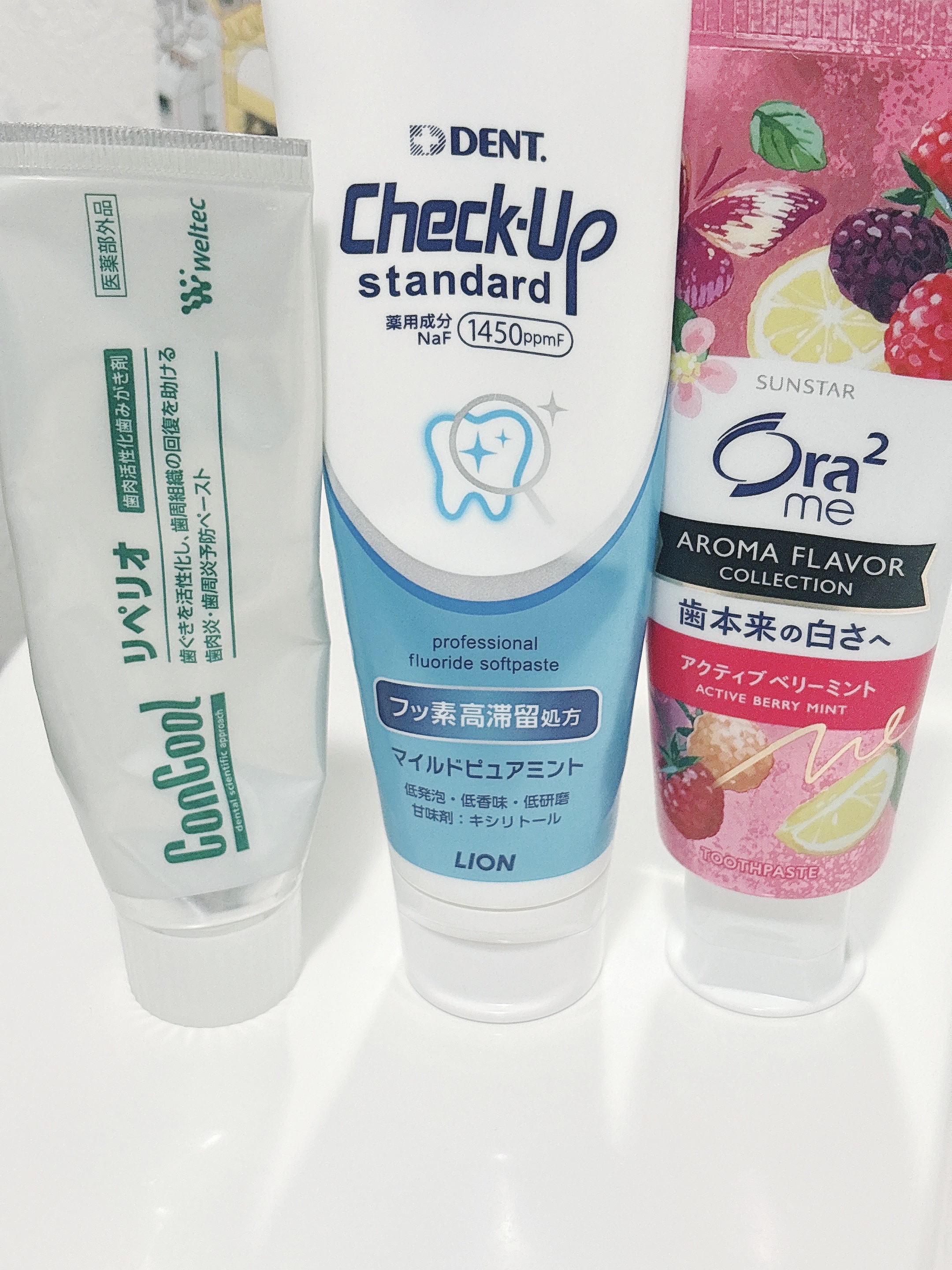 ライオン　チェックアップ　スタンダード マイルドピュアミント　135g/ライオン/歯磨き粉を使ったクチコミ（1枚目）