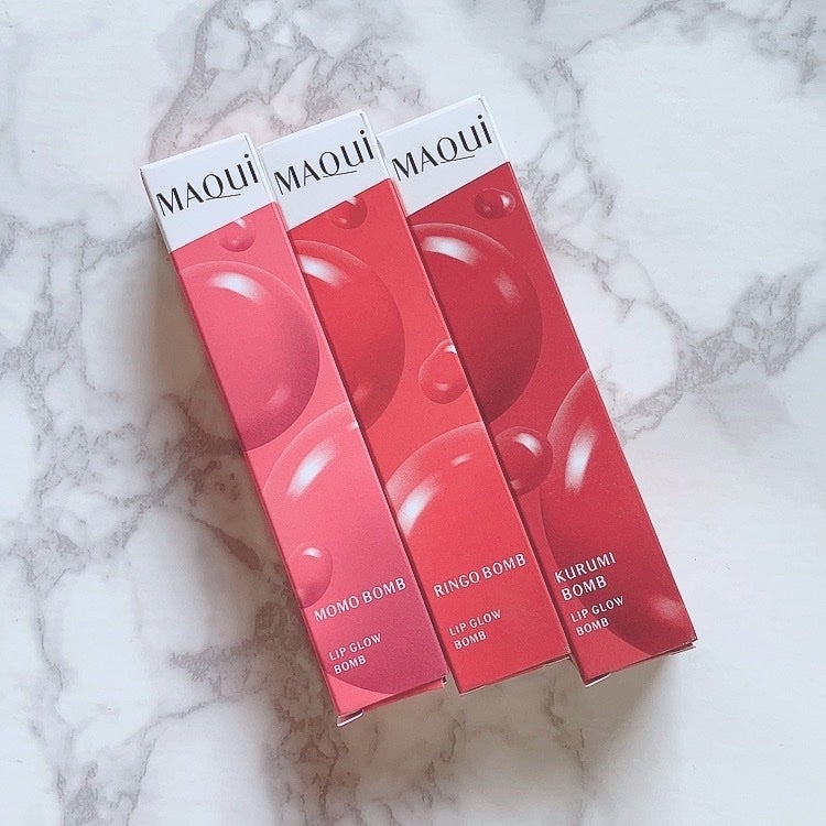 リップグロウボム/マキアージュ/リップティントを使ったクチコミ(9枚目)