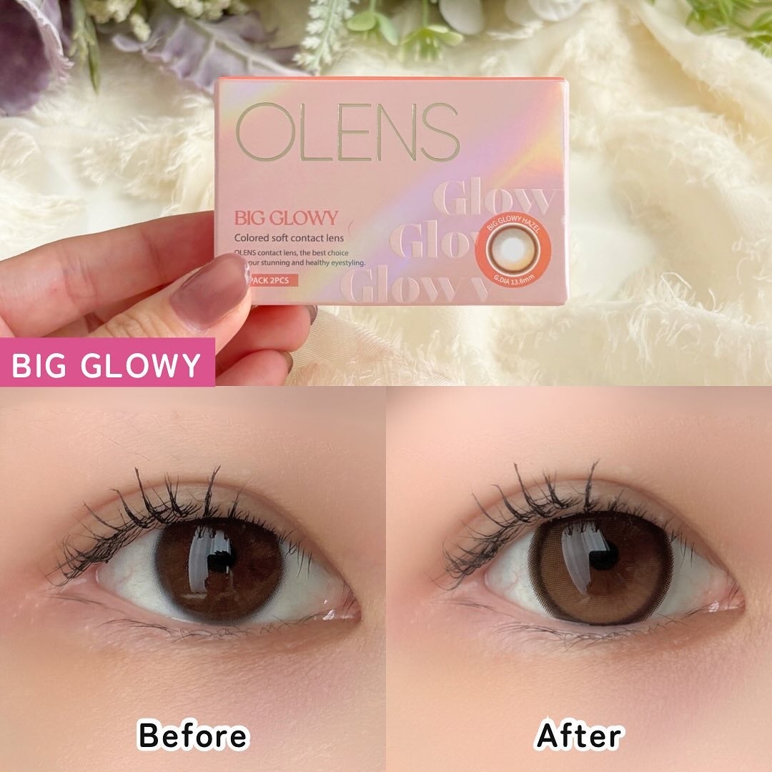 Glowy 1day/OLENS/ワンデー(1DAY)カラコンを使ったクチコミ(4枚目)