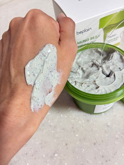 緑豆毛穴クレイパック/beplain/洗い流すパック・マスクを使ったクチコミ(3枚目)