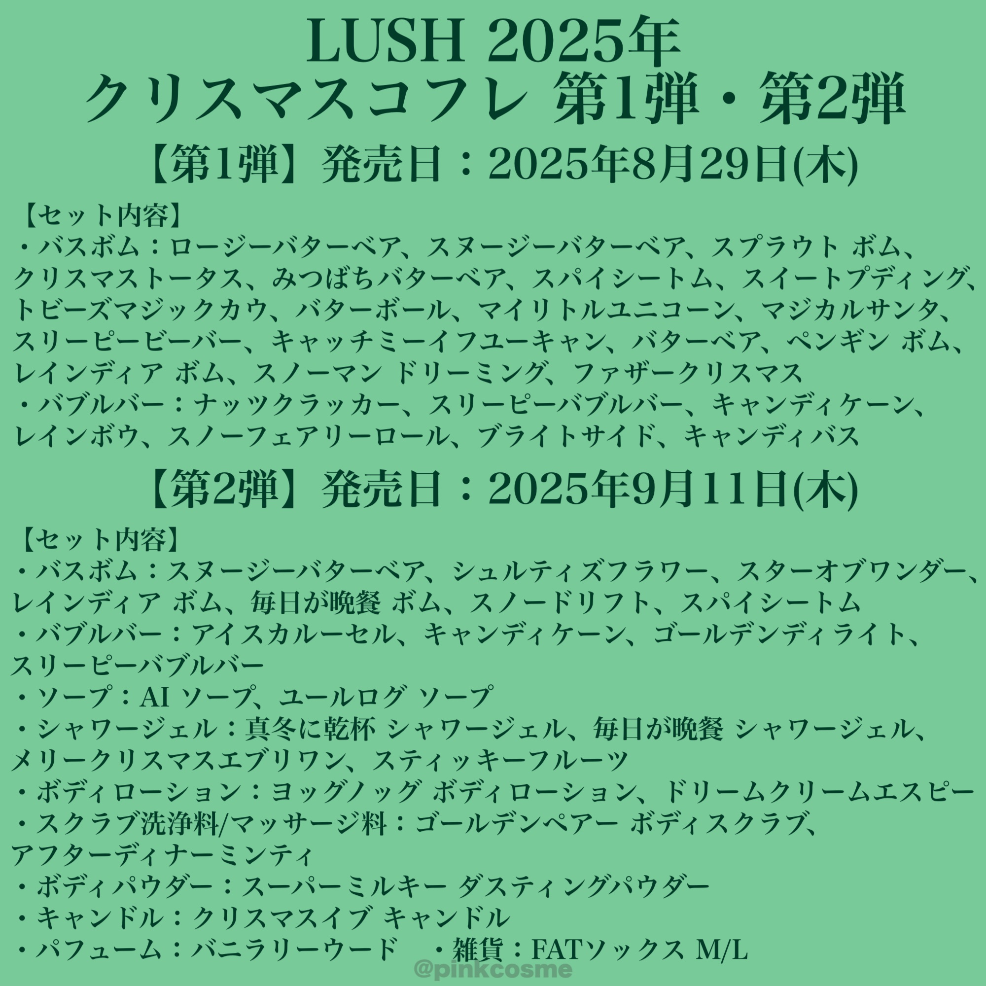 LUSH 29 ½ ハイストリート アドベントカレンダー ギフト/ラッシュ/その他キットセットを使ったクチコミ（2枚目）