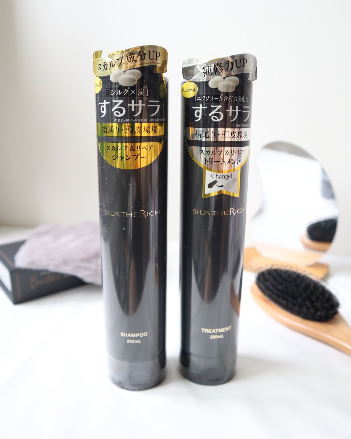 SILK THE RICH スカルプ&リペア シャンプー・トリートメント/SILK THE RICH/市販シャンプーを使ったクチコミ(5枚目)