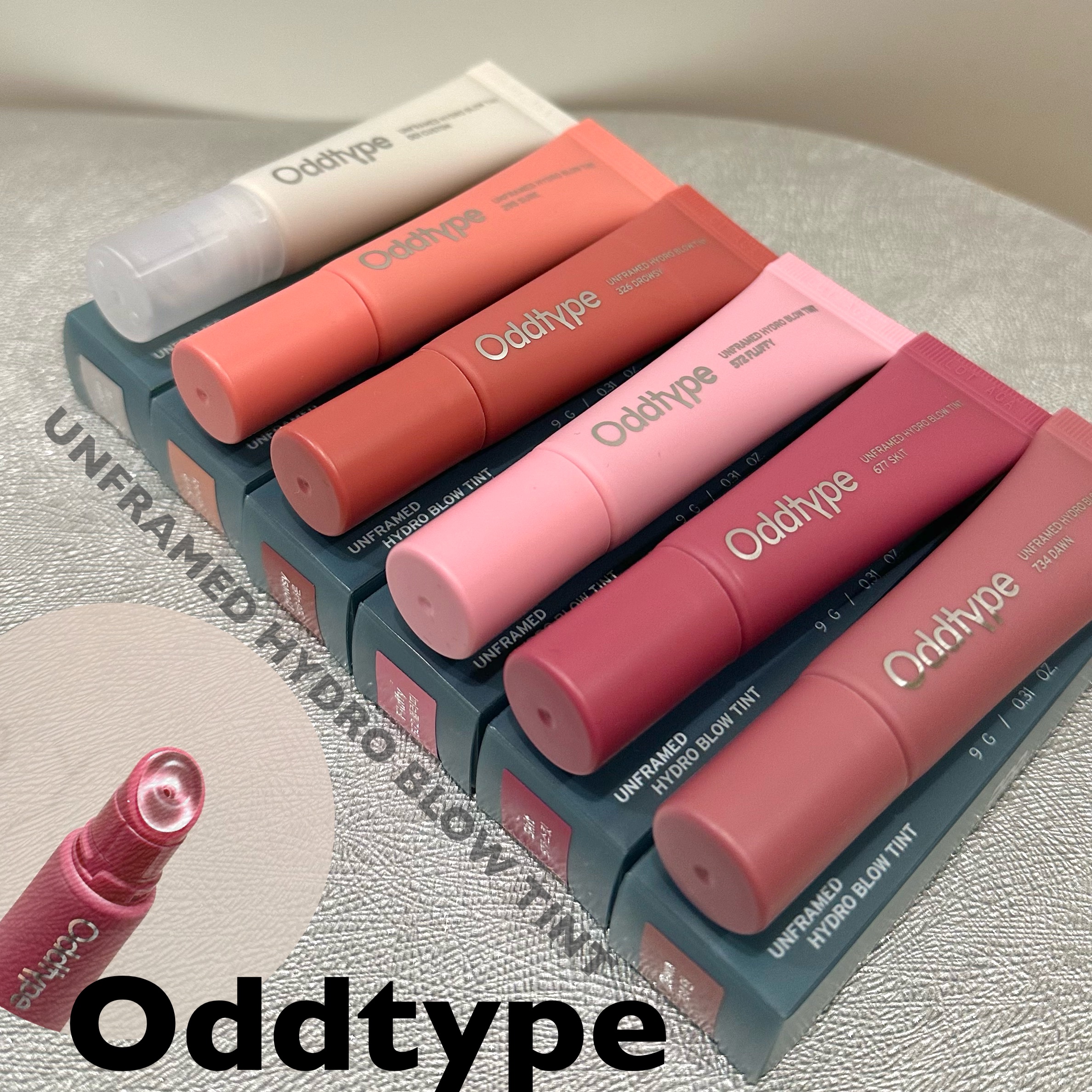 アンフレームドハイドロブロウティント/Oddtype/リップティントを使ったクチコミ（1枚目）