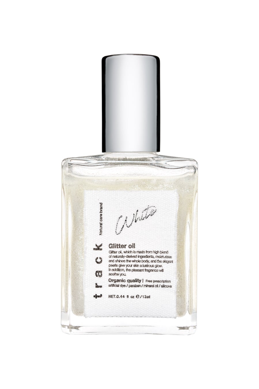 track Glitter oil White track