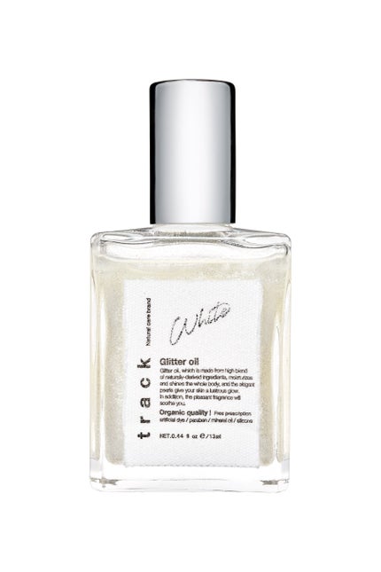 track track Glitter oil White
