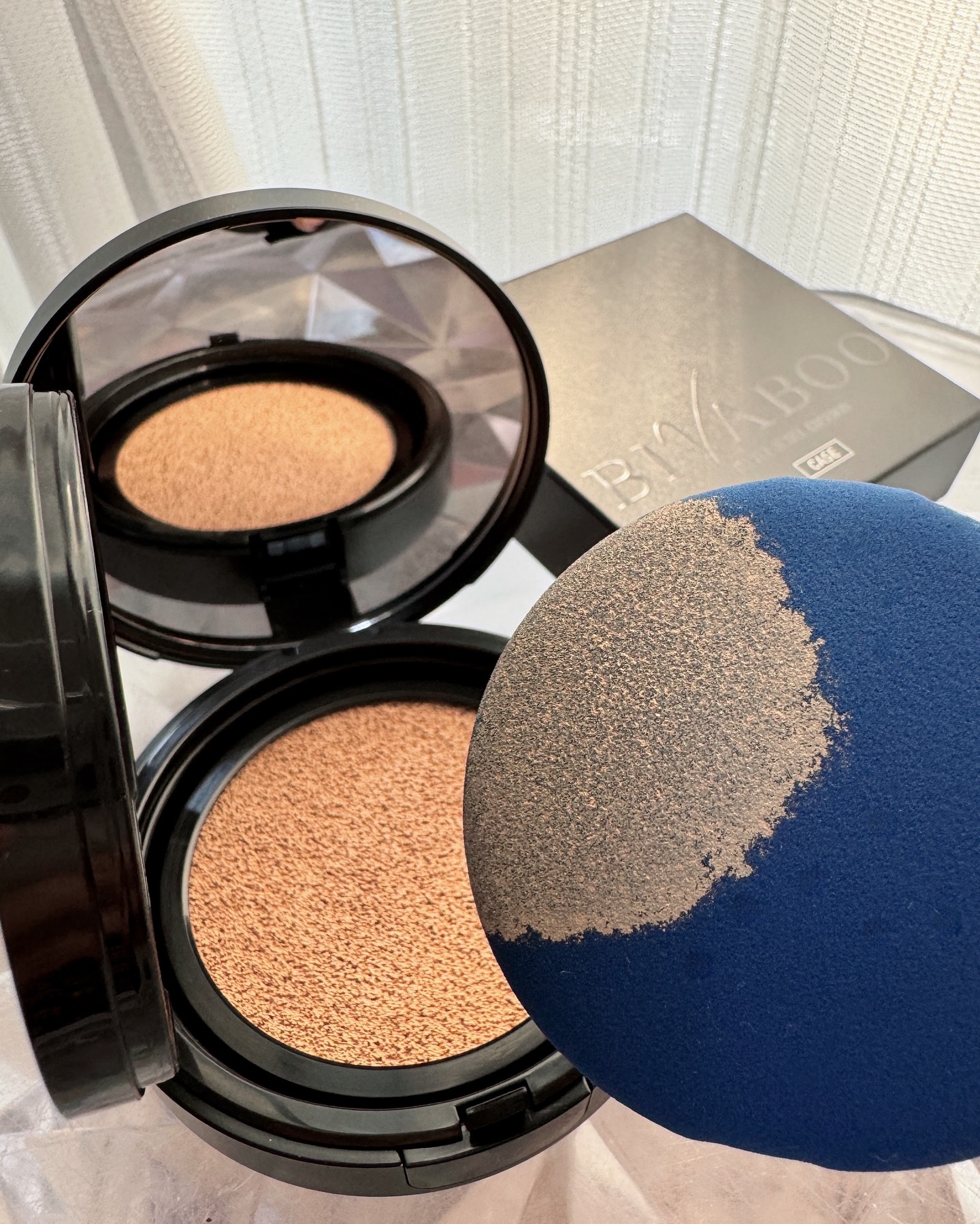 ベルベットジュエルクッション/BIVABOO/クッションファンデーションを使ったクチコミ（2枚目）