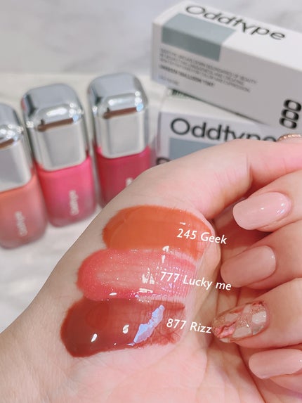アンシーンバルーンティント/Oddtype/リップティントを使ったクチコミ(3枚目)