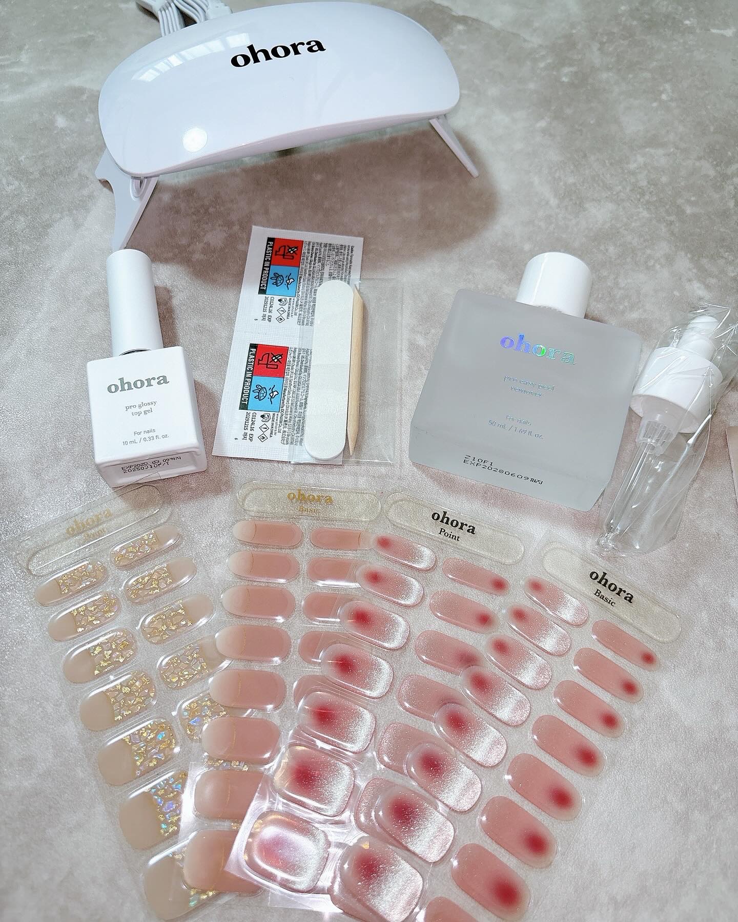 セミキュアジェルネイル（ハンド）/ohora/ネイルシールを使ったクチコミ（2枚目）