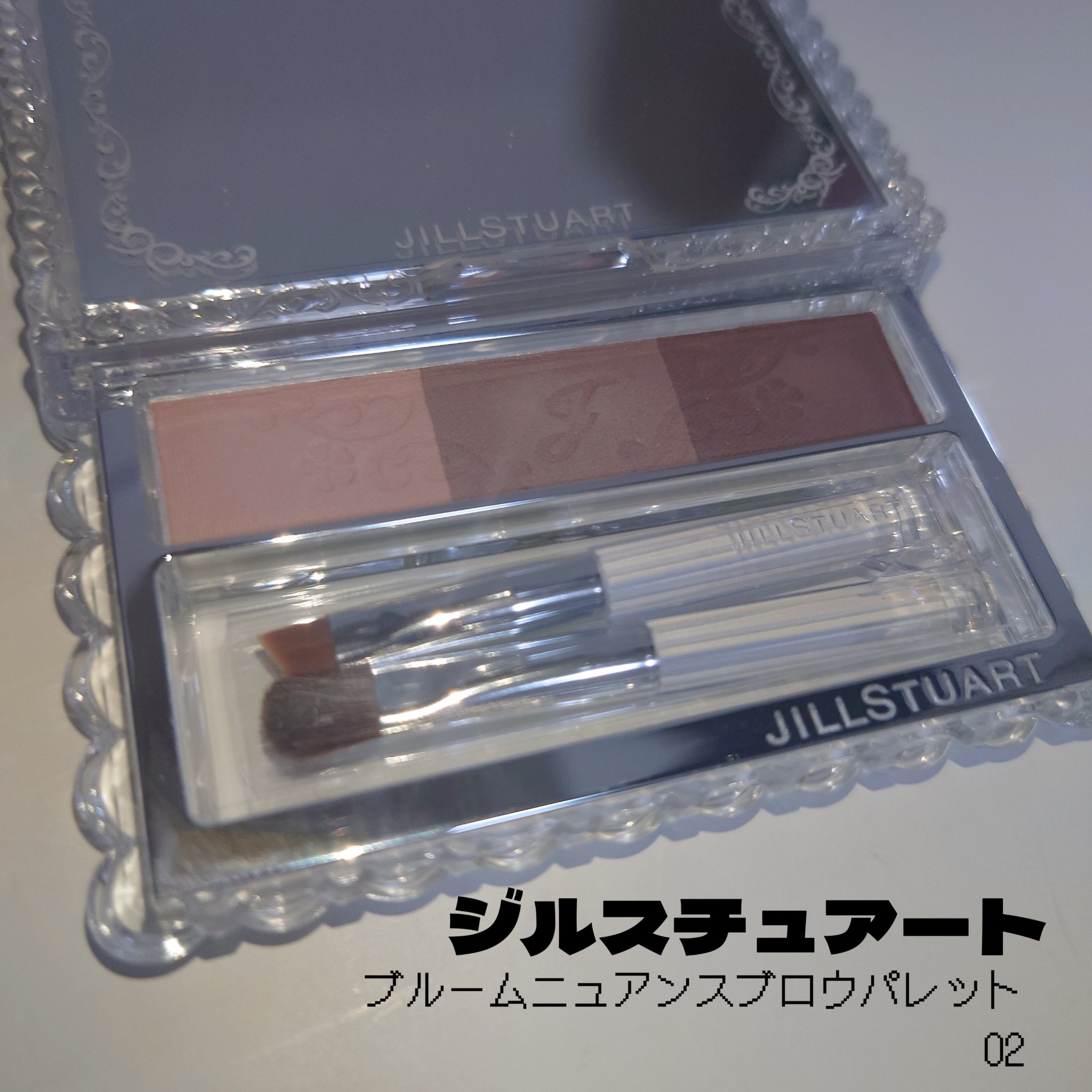 ジルスチュアート ブルームニュアンスブロウパレット 02 greige bloom/JILL STUART/パウダーアイブロウを使ったクチコミ（1枚目）