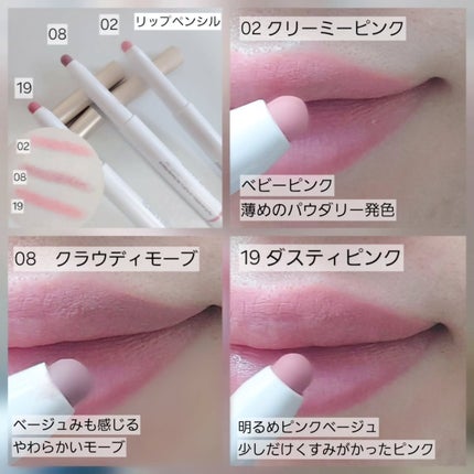 ドットオンムードリップペンシル/Heart Percent/リップライナーを使ったクチコミ(3枚目)