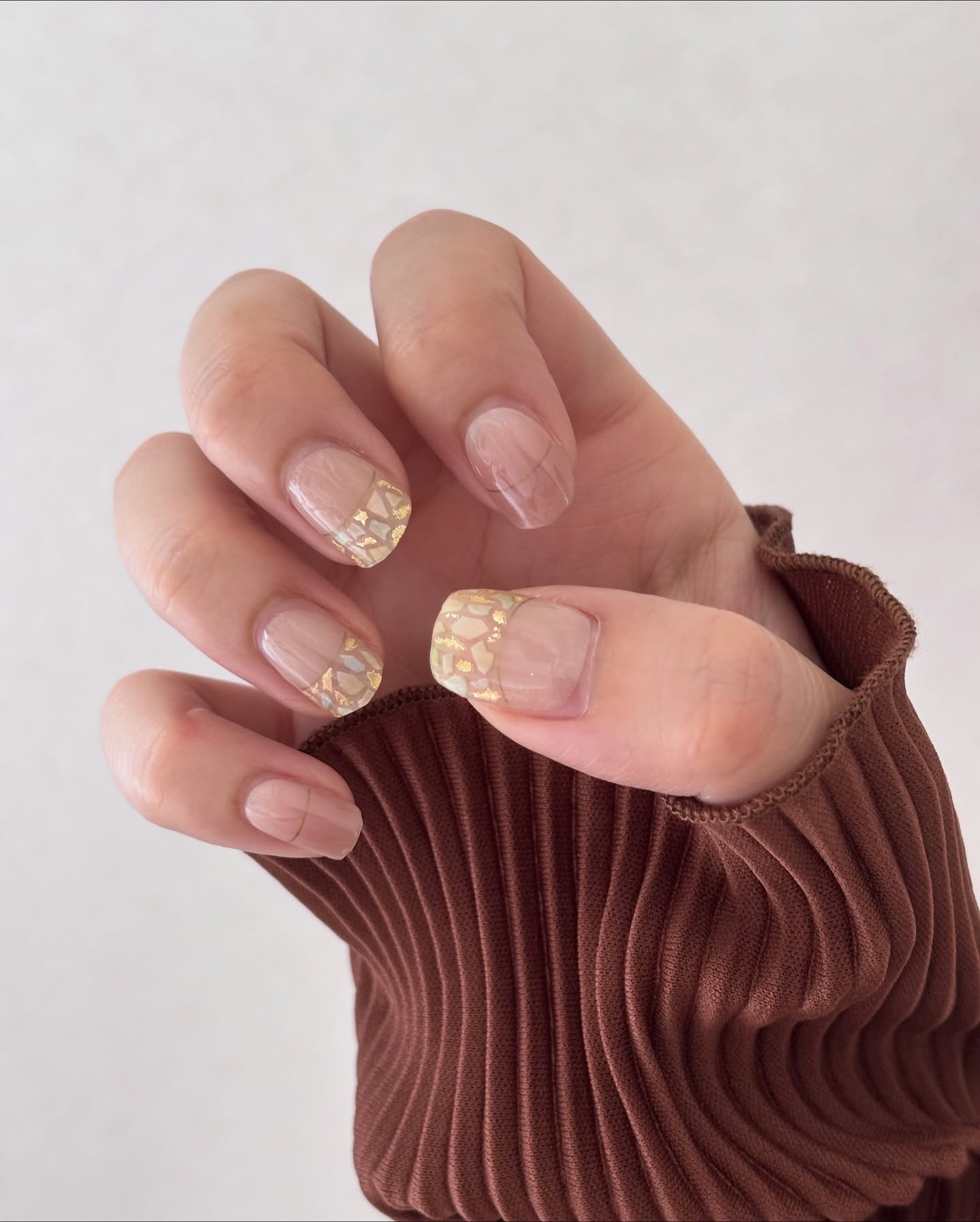 セミキュアジェルネイル（ハンド）/ohora/ネイルシールを使ったクチコミ（3枚目）