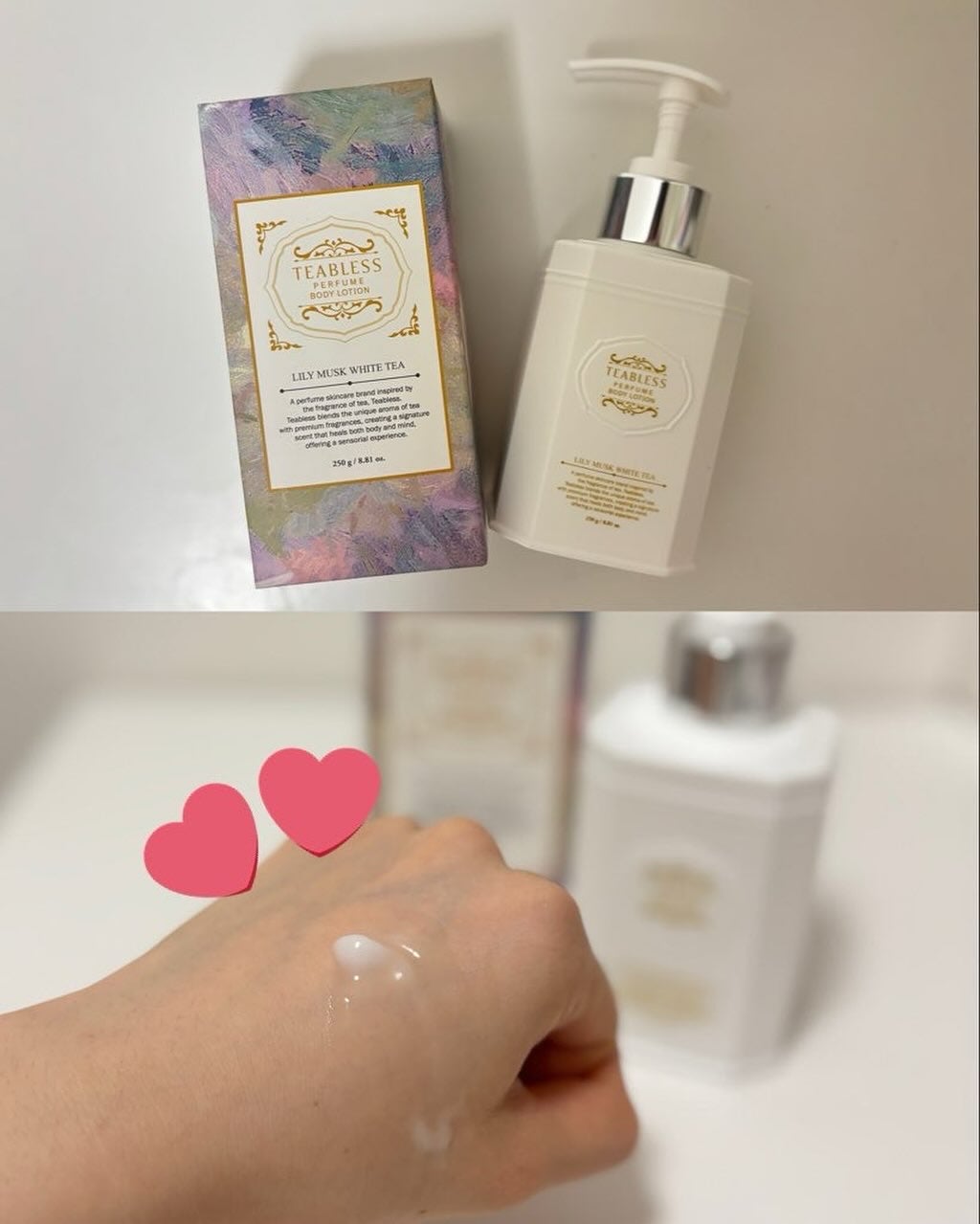 パフュームボディローション リリィムスクホワイトティー/TEABLESS/ボディローションを使ったクチコミ(1枚目)