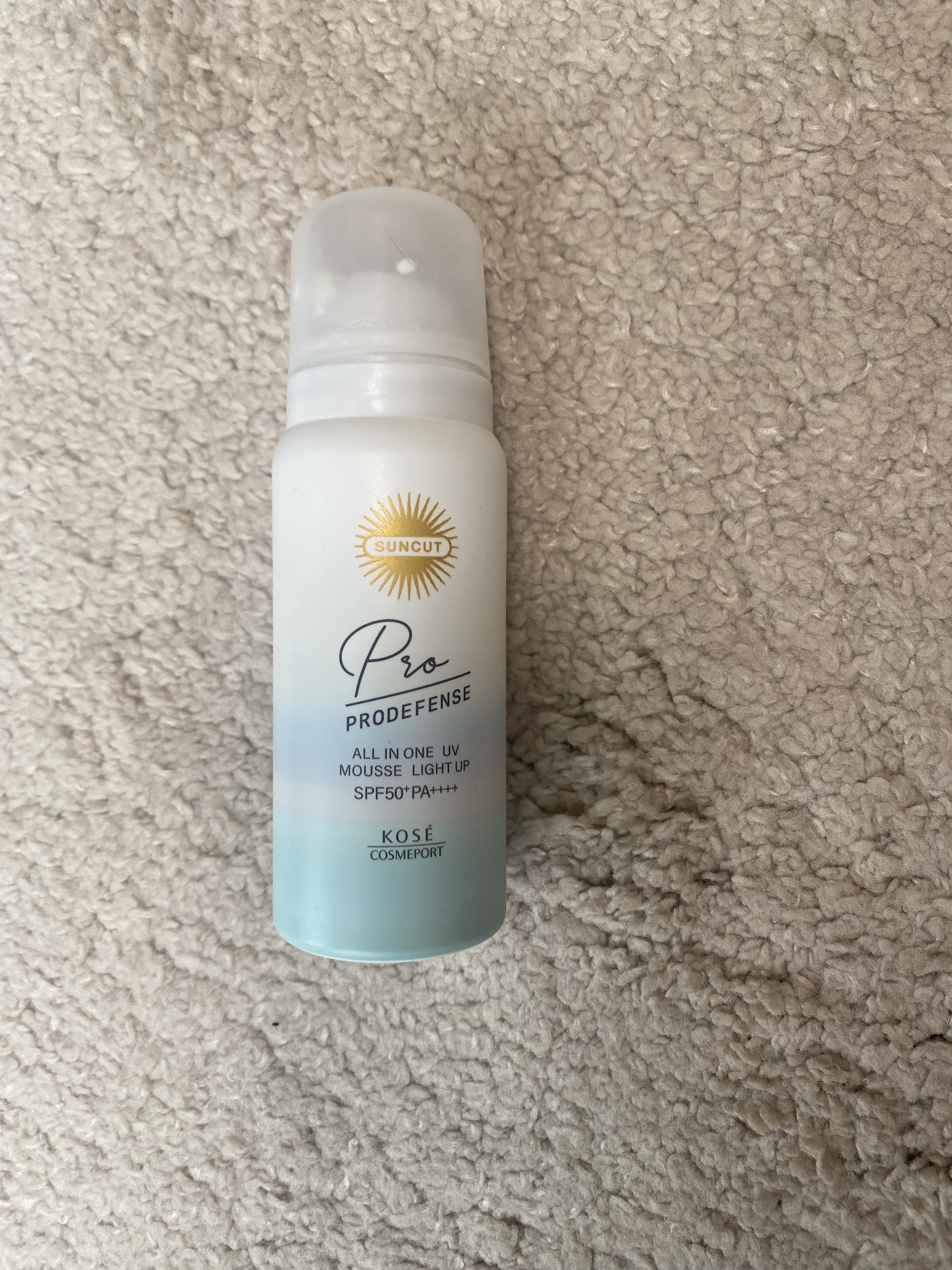 プロディフェンス オールインワンUV ムース（ライトアップ）/サンカット®/日焼け止めクリームを使ったクチコミ（2枚目）