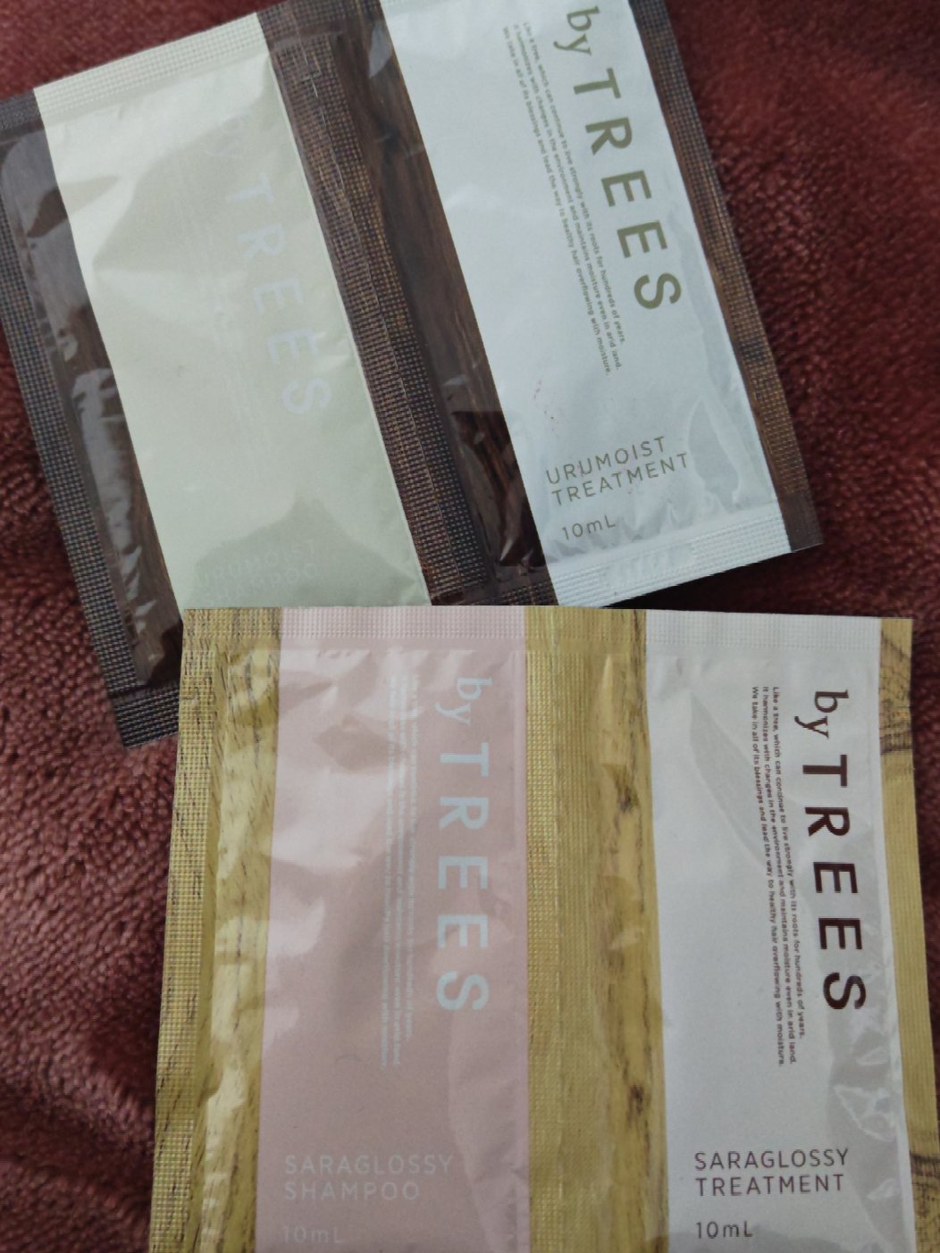 うるモイストシャンプー／トリートメント 1DAYトライアルパウチ 10+10ml/byTREES/市販シャンプーを使ったクチコミ（1枚目）