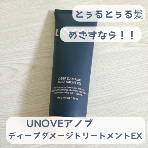 ディープダメージトリートメントEX/UNOVE/洗い流すヘアトリートメントを使ったクチコミ（1枚目）