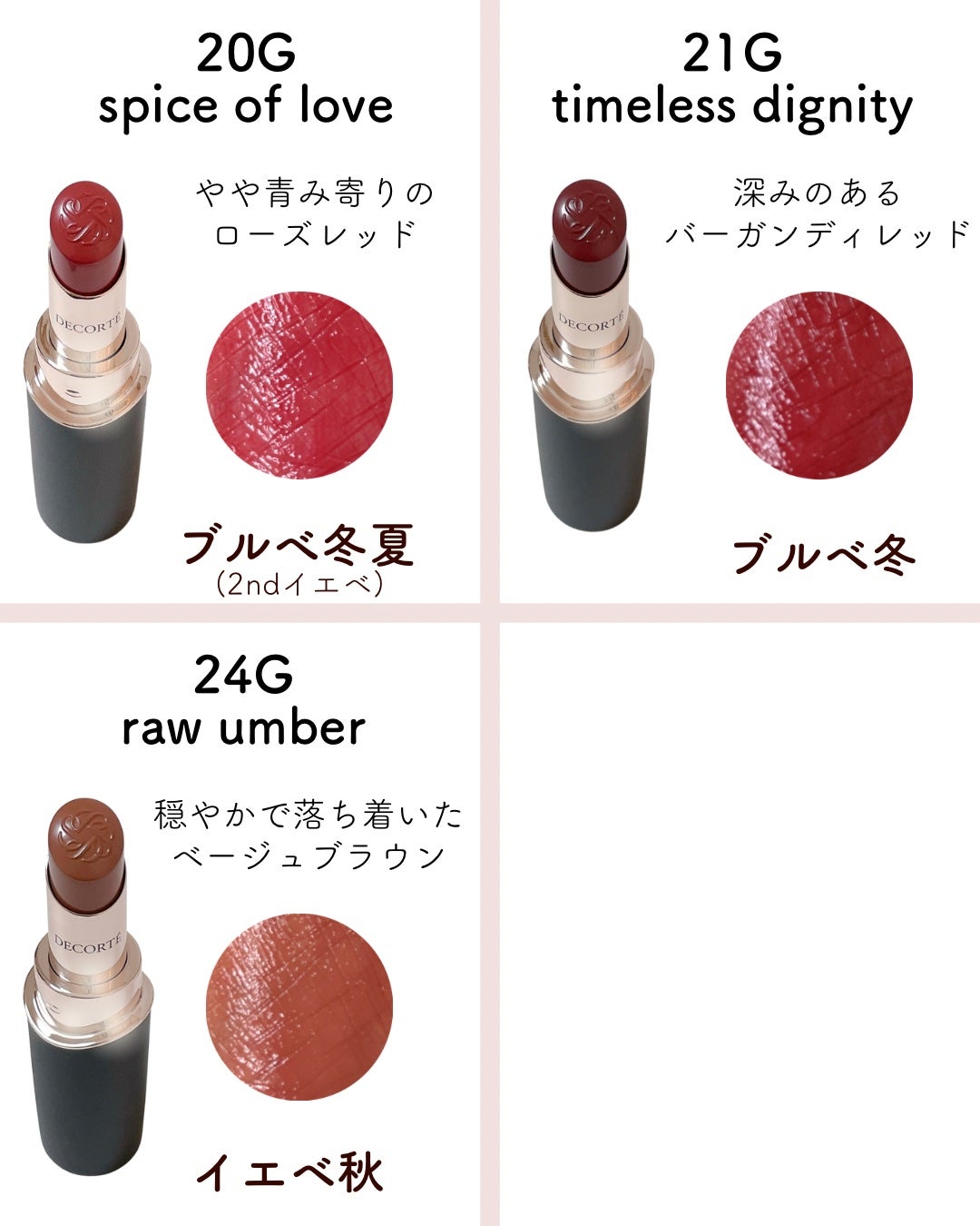 ルージュデコルテ クリームグロウ/DECORTÉ/口紅を使ったクチコミ(3枚目)