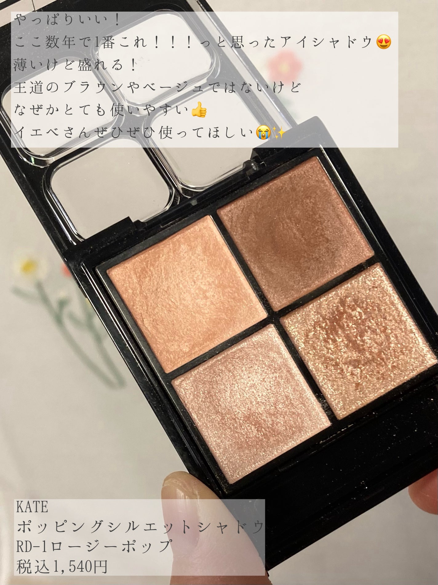 ケイト ポッピングシルエットシャドウ/KATE/アイシャドウパレットを使ったクチコミ(2枚目)