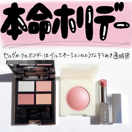 Celvoke セルヴォーク ヴァティック アイパレットのクチコミ「ストーリーにあげたら反響めっちゃあったセルヴォークのホリデー🪅
今回はモーヴ系やピンク系を使.....」(1枚目)