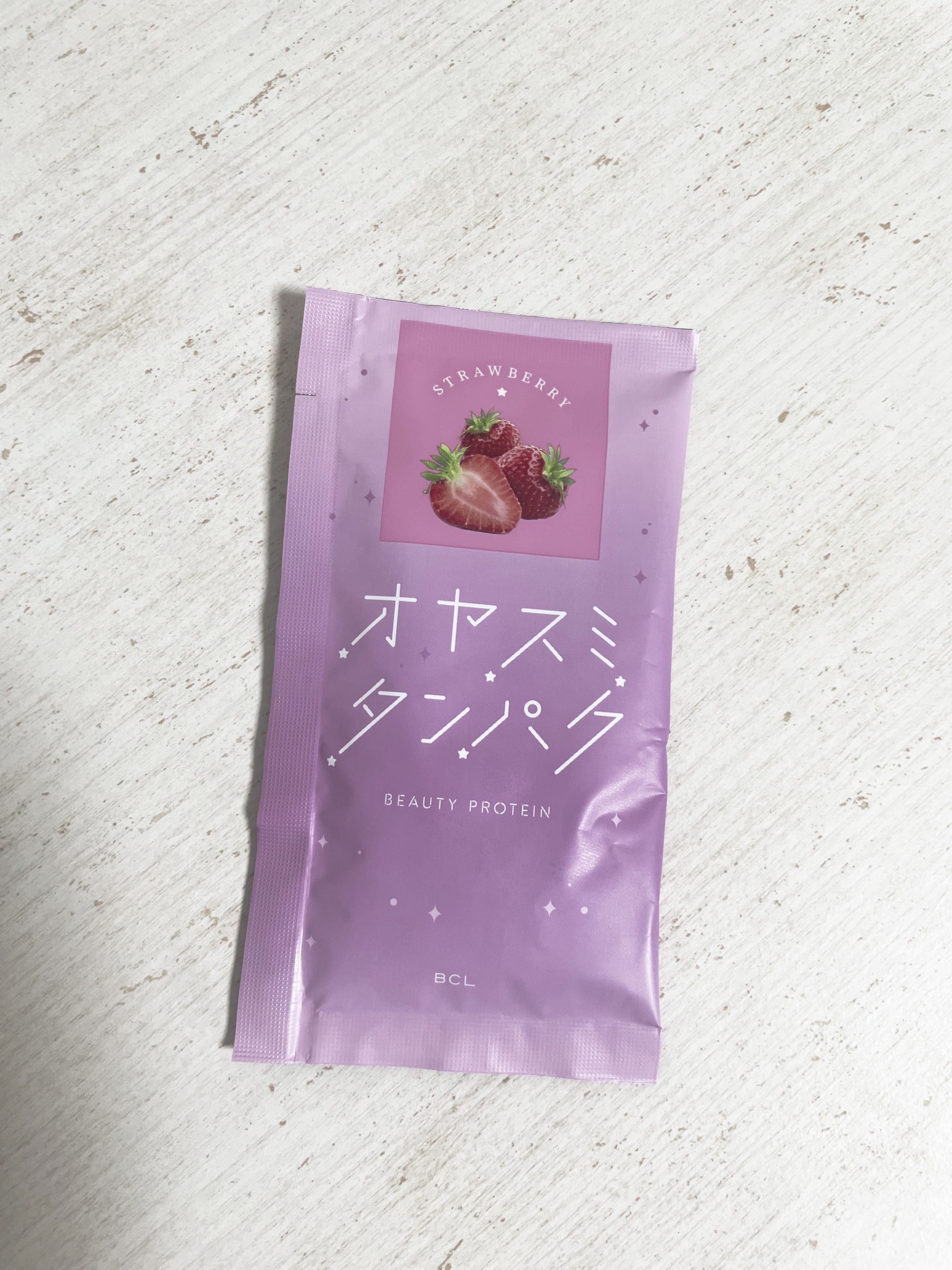 オヤスミタンパク イチゴ味/オヤスミタンパク/その他プロテインを使ったクチコミ（1枚目）