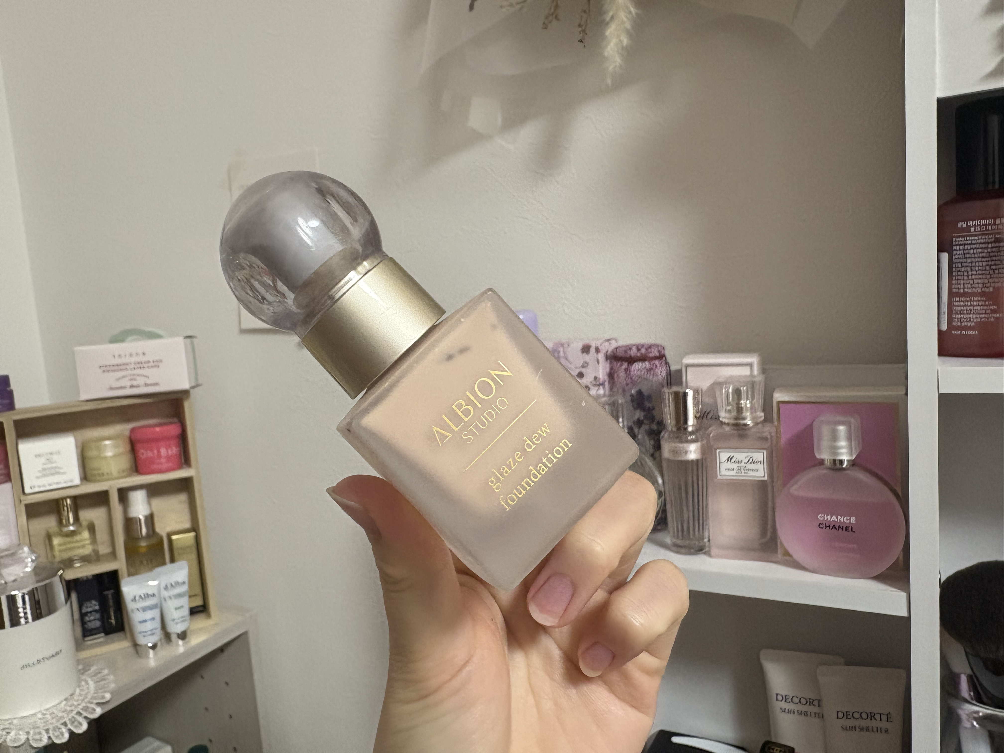 アルビオン スタジオ グレイズデュウ ファンデーション 020 ピンクベージュ/ALBION/リキッドファンデーションを使ったクチコミ（1枚目）