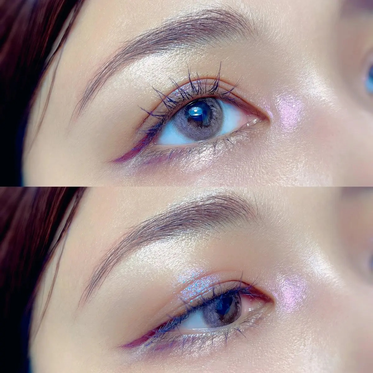 いつもよりチーク内側にしてアイラインも跳ねあげず甘め🍬

Eye:HUDA/ROSE QUARTZ×hakit/MAUVE MOMENT
       🐰上瞼🐻上下目尻🐥涙袋🐷目頭
Eyeliner:LUMIURGLAS/Twil