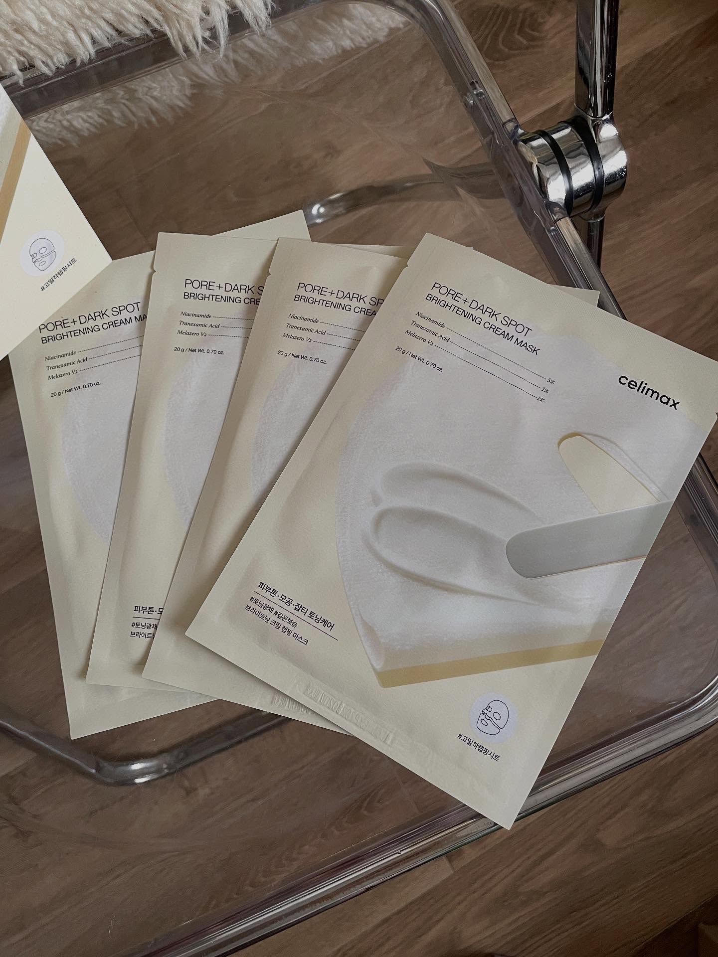 ポアブライトニングシミケアクリームラッピングパック/celimax/シートマスク・パックを使ったクチコミ（1枚目）