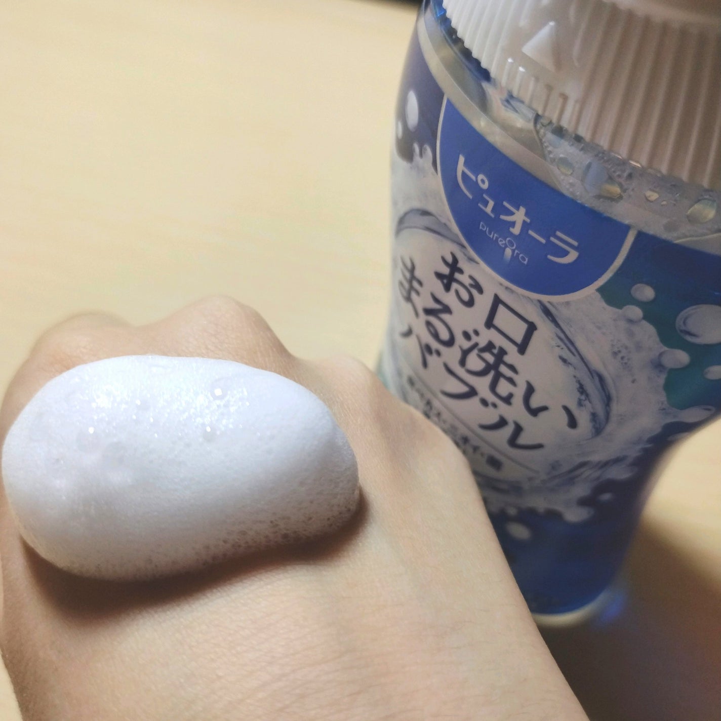 ピュオーラ 泡で出てくる洗口液 クリアミント【医薬部外品】/ピュオーラ/マウスウォッシュ・スプレーを使ったクチコミ(4枚目)