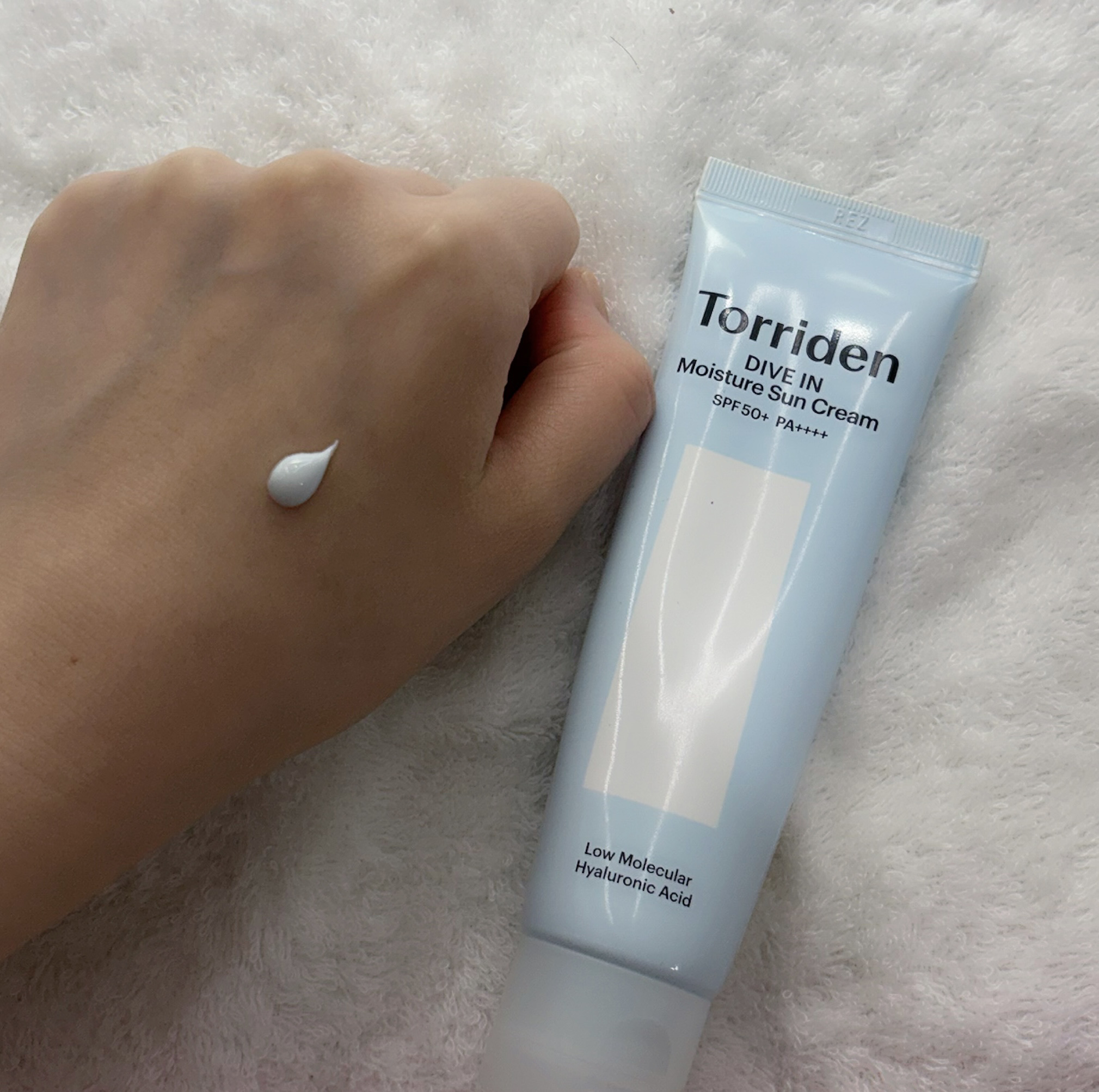 ダイブイン ウォータリーモイスチャーサンクリーム/Torriden/日焼け止めクリームを使ったクチコミ（2枚目）