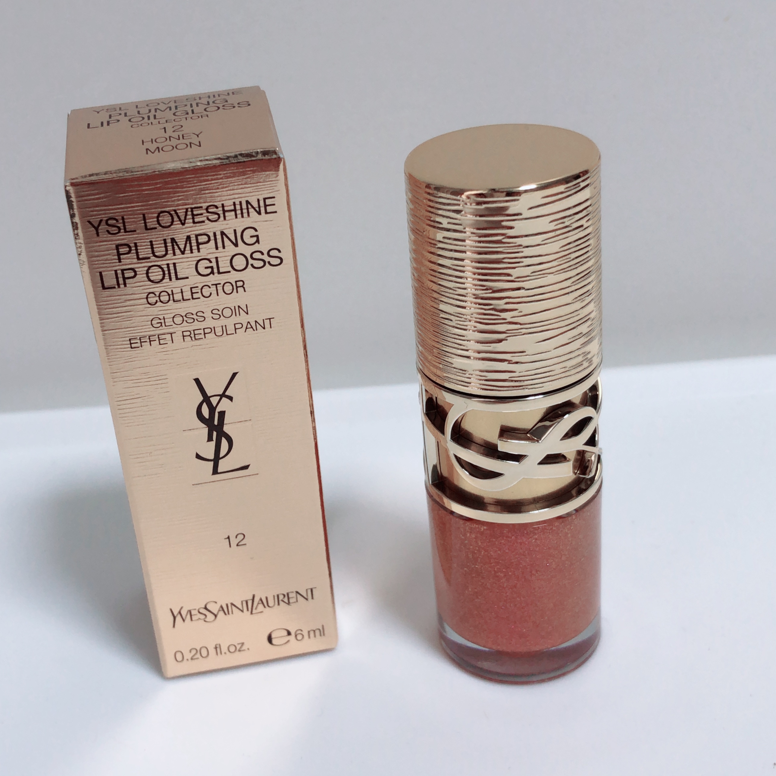 YSL ラブシャイン グロスプランパー #12 ハニー ムーン＜コレクター＞/YVES SAINT LAURENT BEAUTE/リップグロスを使ったクチコミ（1枚目）