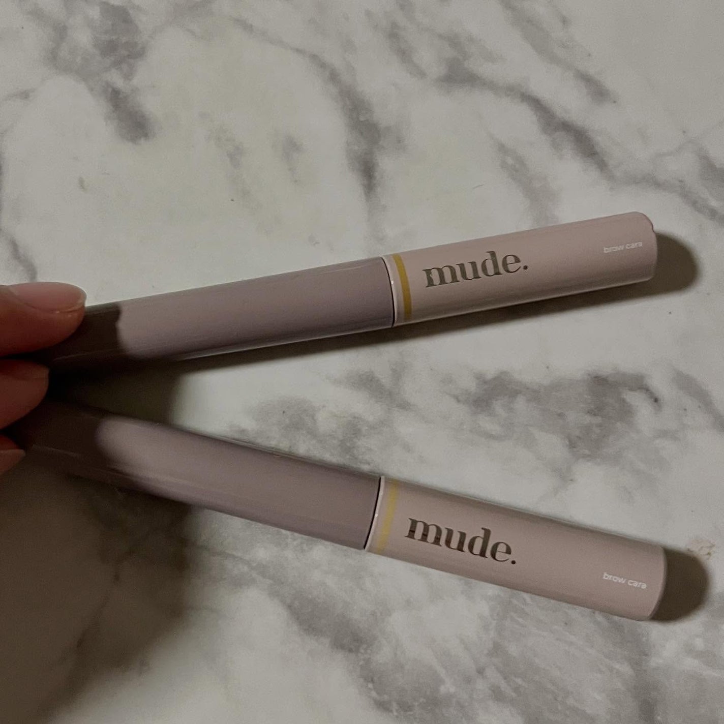 インスパイアスキニーブロウカラ/mude/眉マスカラを使ったクチコミ(1枚目)