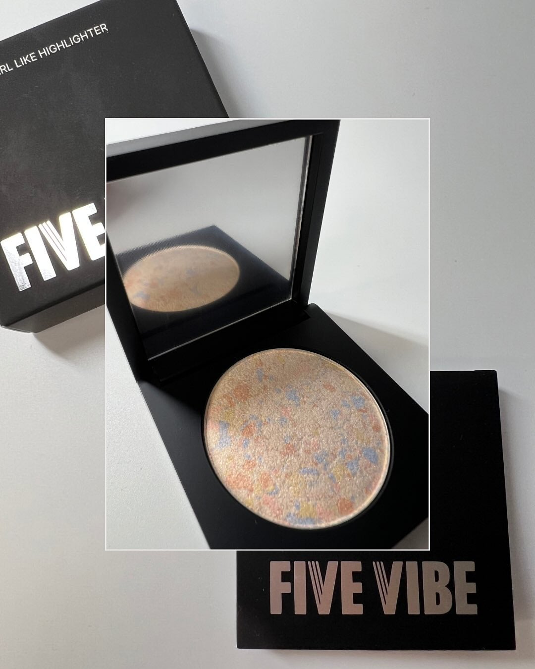 パールライクハイライター/FIVE VIBE/パウダーハイライトを使ったクチコミ(2枚目)