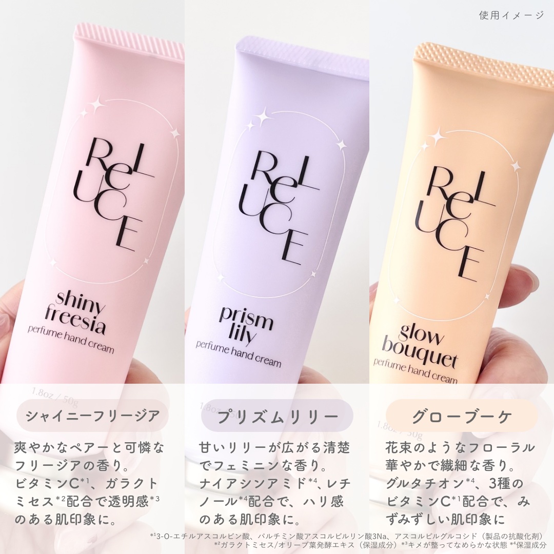 パフュームハンドクリーム グロウブーケ/ReLUCE/ハンドクリームを使ったクチコミ（3枚目）