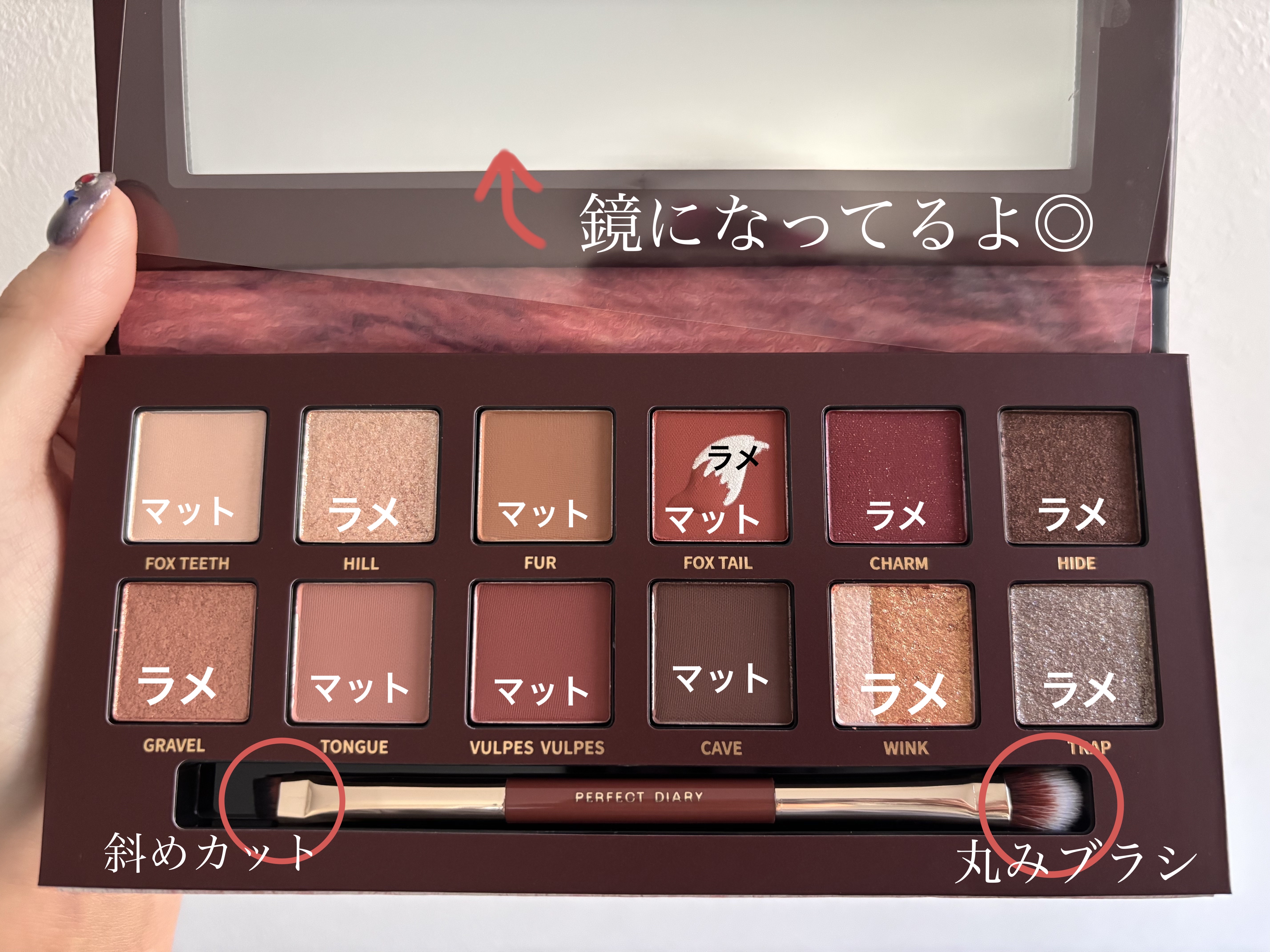 エクスプローラ12色 動物アイシャドウパレット/PERFECT DIARY/アイシャドウパレットを使ったクチコミ（3枚目）