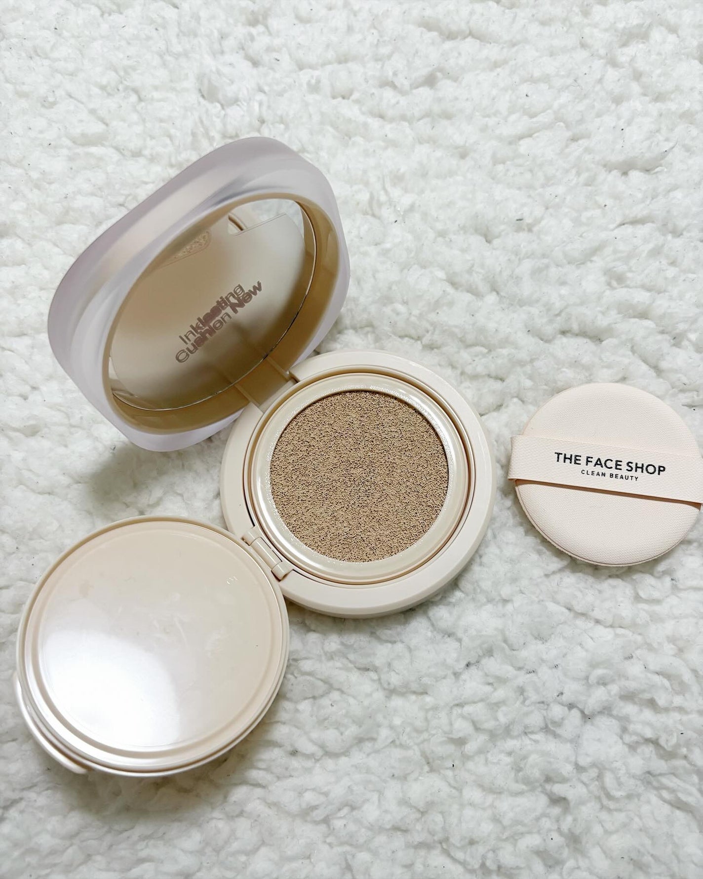 インクラスティングクッションファンデーション/THE FACE SHOP/クッションファンデーションを使ったクチコミ(2枚目)