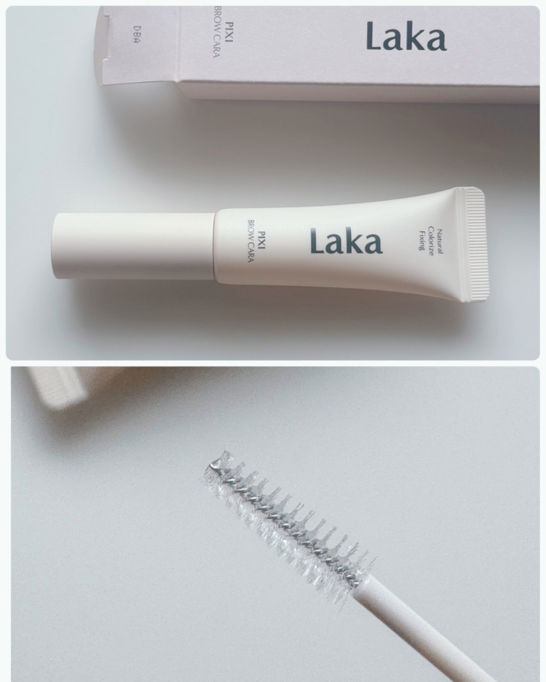 ラカ ピクシーブロウカラ 00 ベーシックシェイパー/Laka/眉マスカラを使ったクチコミ（1枚目）