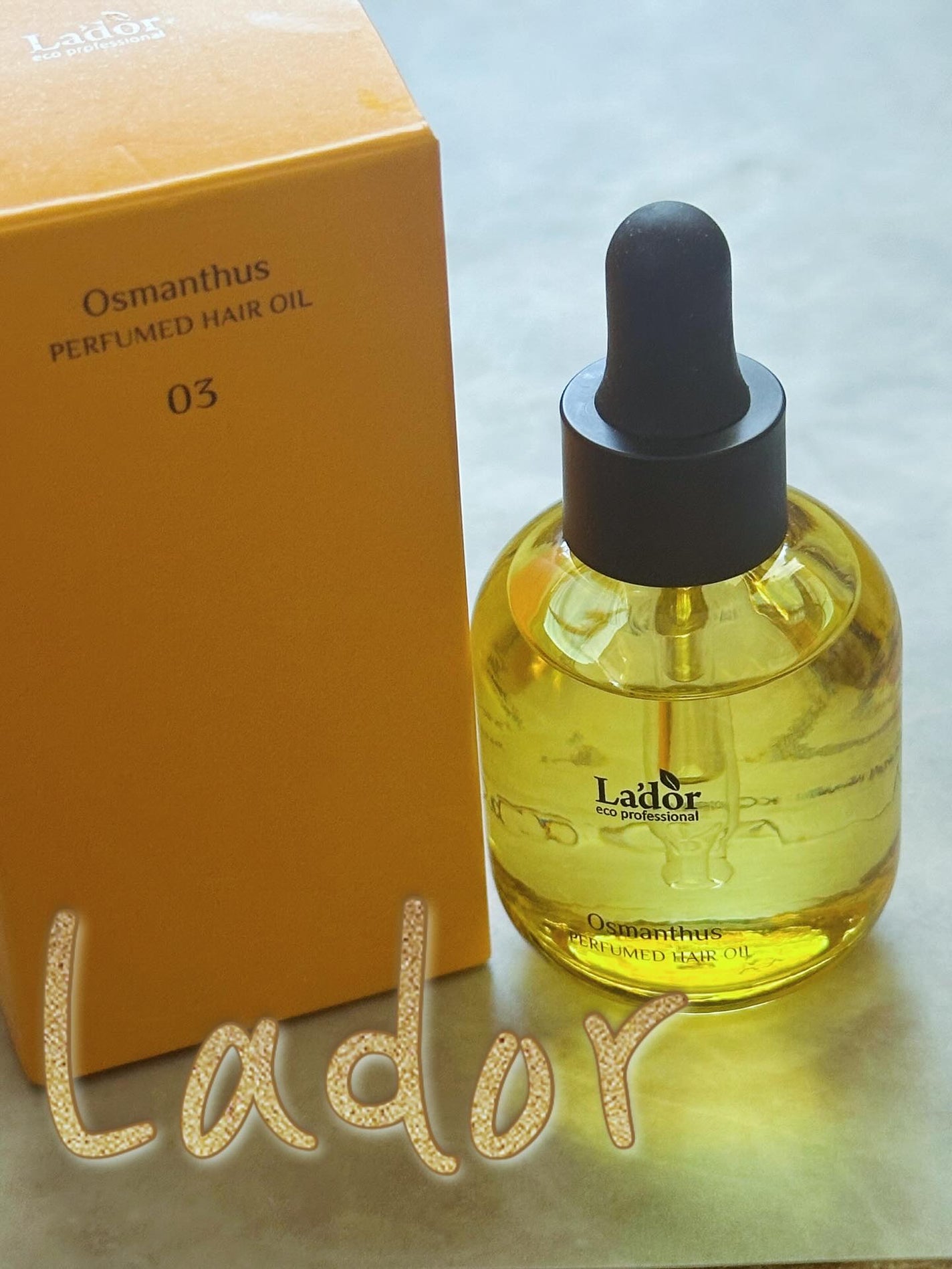 パフュームヘアオイル オスマンサス/La'dor/ヘアオイルを使ったクチコミ(1枚目)