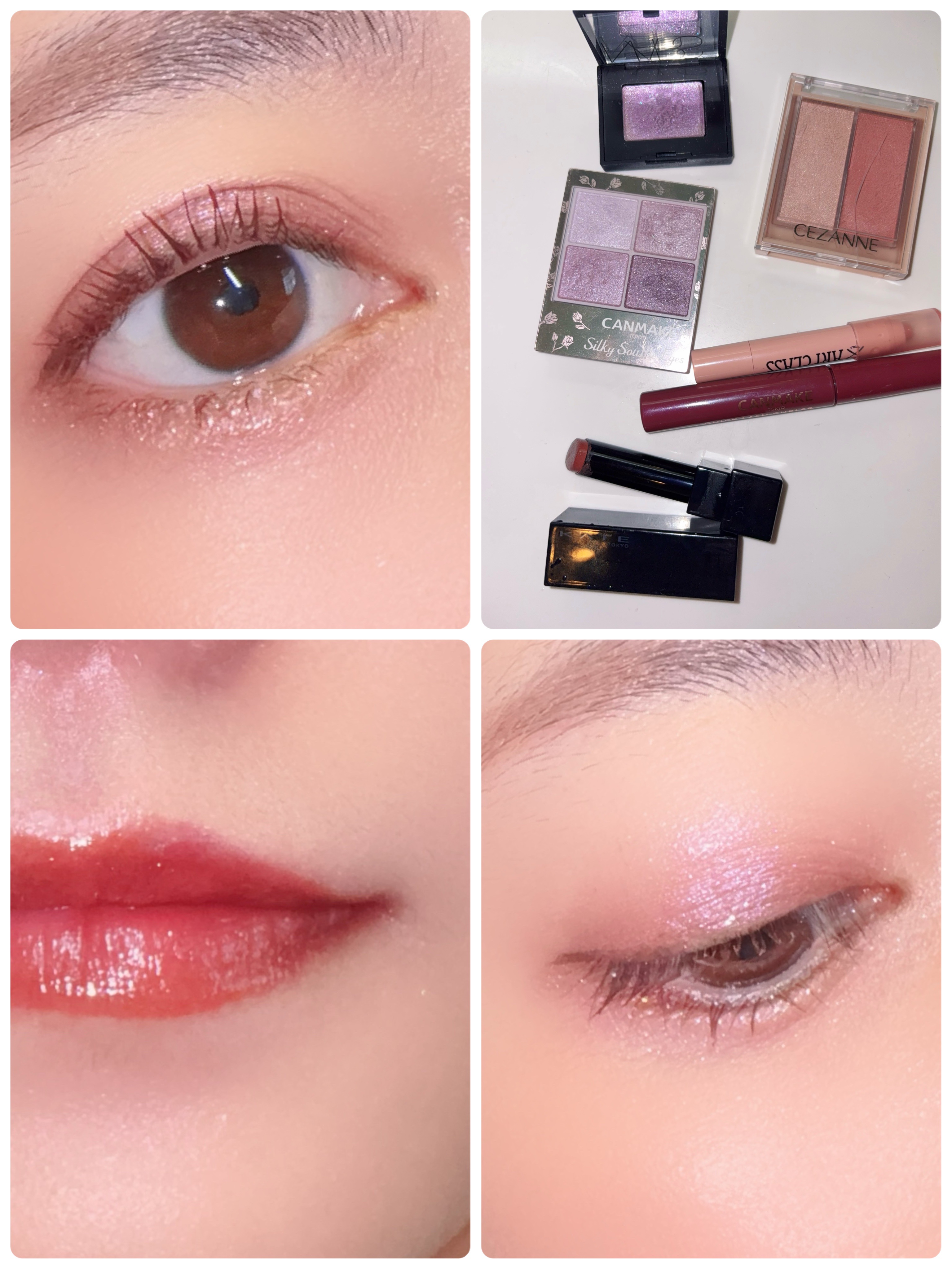 シルキースフレアイズ/キャンメイク/アイシャドウパレットを使ったクチコミ（1枚目）