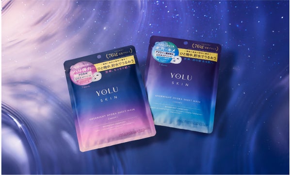 YOLU SKINから「オーバーナイトハイドラシートマスク モイスト / クリア」が登場