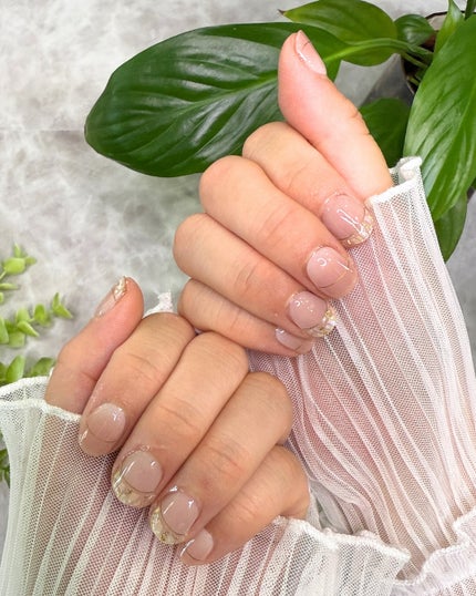 セミキュアジェルネイル(ハンド)/ohora/ネイルシールを使ったクチコミ(5枚目)