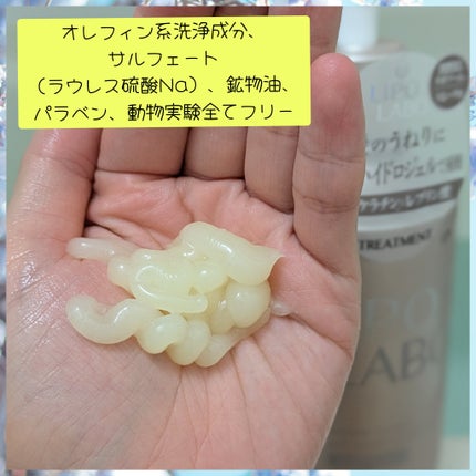 リポ ラボ ケラチンセラム ジェルモイスト シャンプー /トリートメントスリークリペア*/LIPO LABO/市販シャンプーを使ったクチコミ(7枚目)