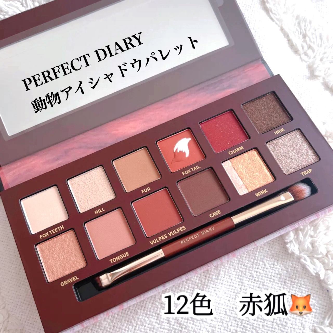 エクスプローラ12色 動物アイシャドウパレット/PERFECT DIARY/アイシャドウパレットを使ったクチコミ（1枚目）