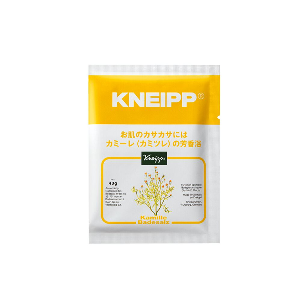 クナイプ　バスソルト　カミーレ(カミツレの香り) 試してみた】クナイプ クナイプ バスソルト カミーレ<カミツレ