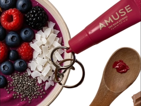 ケア/ティントバームキーリング/AMUSE/リップグロスを使ったクチコミ（2枚目）