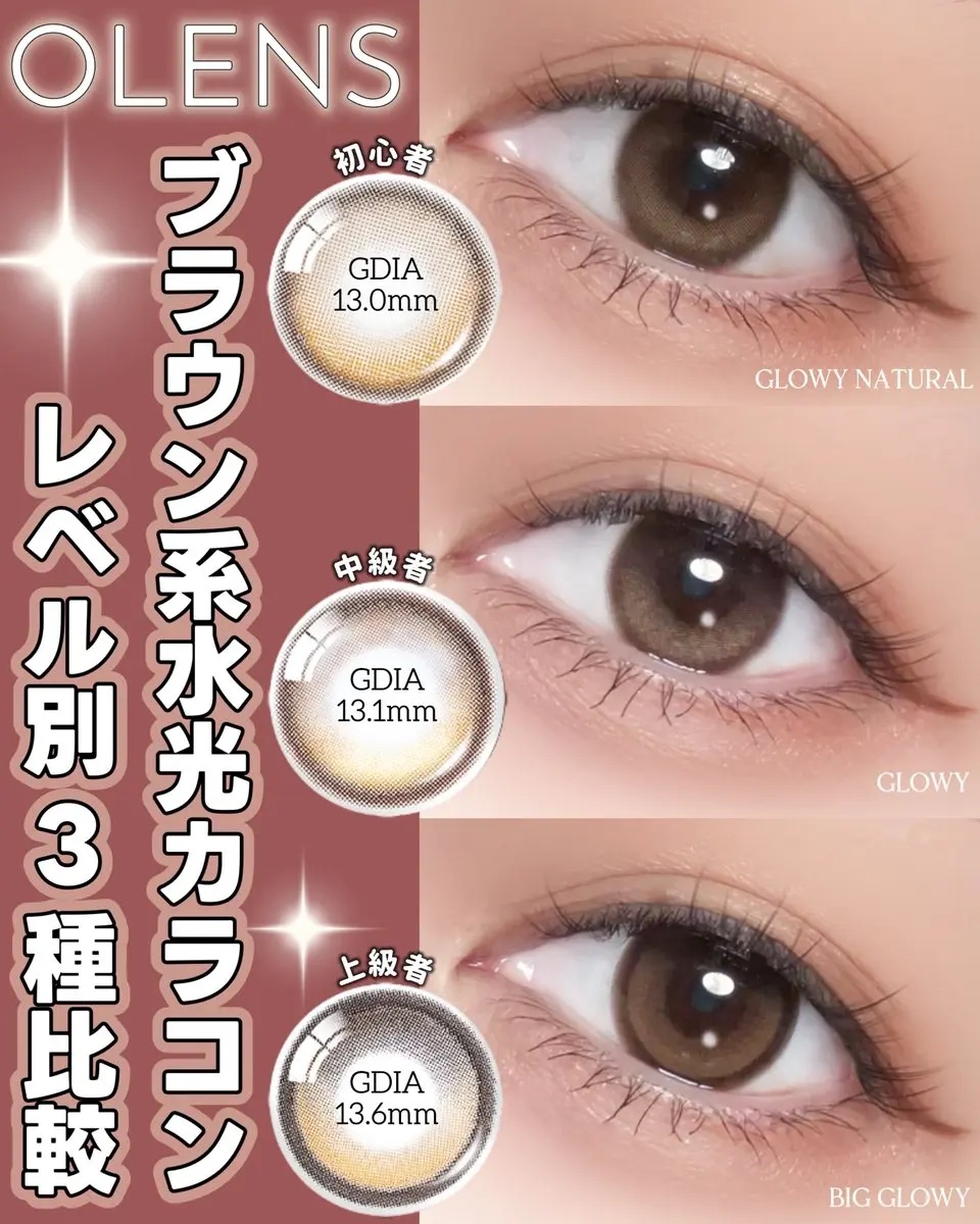 Glowy 1day/OLENS/ワンデー（１DAY）カラコンを使ったクチコミ（1枚目）