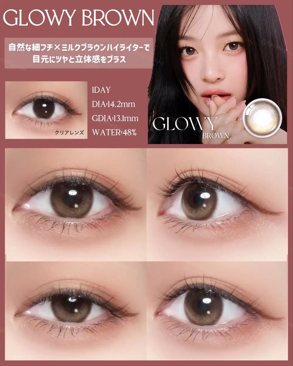 Glowy 1day/OLENS/ワンデー（１DAY）カラコンを使ったクチコミ（3枚目）